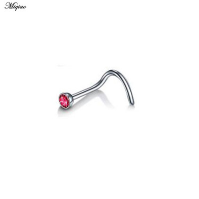 Miqiao 1kom prsten za nos, nokti od nehrđajućeg čelika s bušilicom za nos, nokti za žene, popularni nakit za piercing