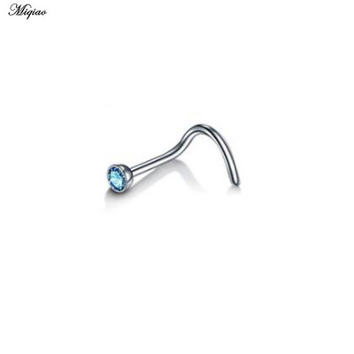 Miqiao 1kom prsten za nos, nokti od nehrđajućeg čelika s bušilicom za nos, nokti za žene, popularni nakit za piercing