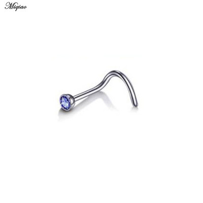 Miqiao 1kom prsten za nos, nokti od nehrđajućeg čelika s bušilicom za nos, nokti za žene, popularni nakit za piercing