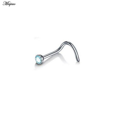 Miqiao 1kom prsten za nos, nokti od nehrđajućeg čelika s bušilicom za nos, nokti za žene, popularni nakit za piercing