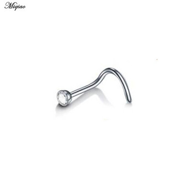 Miqiao 1kom prsten za nos, nokti od nehrđajućeg čelika s bušilicom za nos, nokti za žene, popularni nakit za piercing