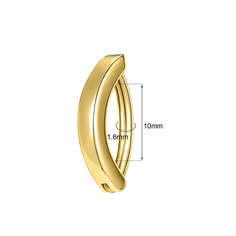 Miqiao 1 kom. 14G nokti za pupak, popularni, jednostavni, složeni, glatki, uniseks