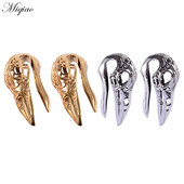 Miqiao 2 bucăți explozive creative din oțel inoxidabil model gol cap de pasăre și urechi bijuterii piercing rafinate