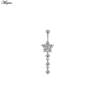 Miqiao novi izuzetni cirkonski prsten za pupak Nakit za piercing za nokte od nehrđajućeg čelika Pupak od titanijskog čelika