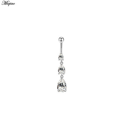 Miqiao novi izuzetni cirkonski prsten za pupak Nakit za piercing za nokte od nehrđajućeg čelika Pupak od titanijskog čelika