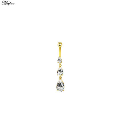 Miqiao novi izuzetni cirkonski prsten za pupak Nakit za piercing za nokte od nehrđajućeg čelika Pupak od titanijskog čelika