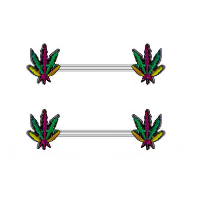 Miqiao 1 pereche 14G oțel inoxidabil zircon picurare ulei fluture inel pentru mamelon bijuterii cu diamante nou