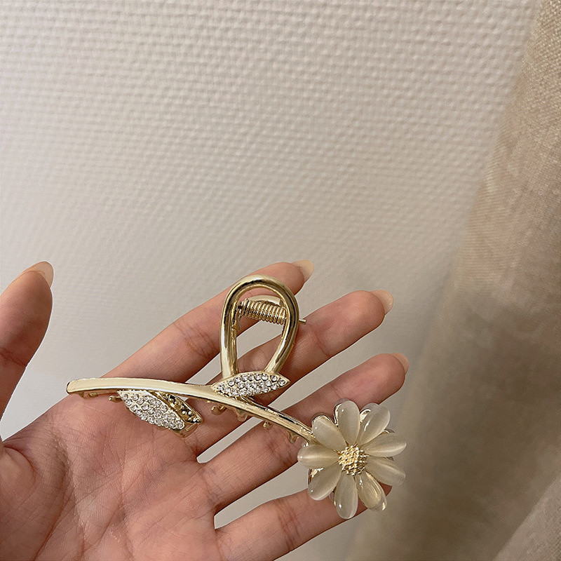 2022 gheare de păr din metal cu flori de margaretă de modă coreeană pentru femei Accesorii de păr pentru ac de păr elegant pentru femei