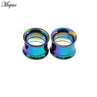 Miqiao visokokvalitetni nakit za bušenje ušiju s dvostrukom trubom za uši s metalnim navojem za proširenje uha
