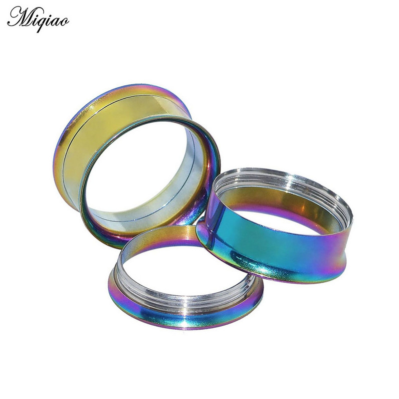 Miqiao visokokvalitetni nakit za bušenje ušiju s dvostrukom trubom za uši s metalnim navojem za proširenje uha