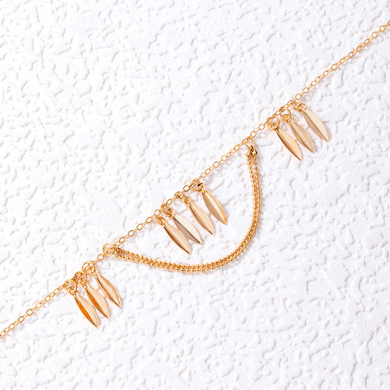 Tocona Bohemian Leaf Foot Chain Charms S kićankama za noge za žene Muškarci Legura metala Sandale za bosu nogu Podesivi nakit 21530