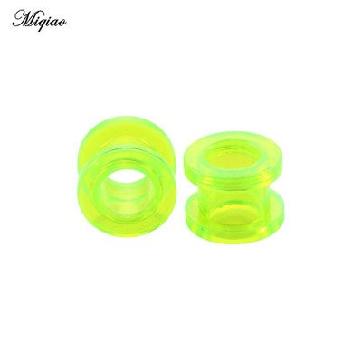 Miqiao 2 kom akrilnih čepića za uši i tunela za pričvršćivanje ušiju mjerača za uši Ekspander za bušenje 2-12 mm Nakit za tijelo za muškarce i žene