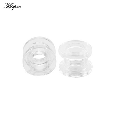 Miqiao 2 kom akrilnih čepića za uši i tunela za pričvršćivanje ušiju mjerača za uši Ekspander za bušenje 2-12 mm Nakit za tijelo za muškarce i žene