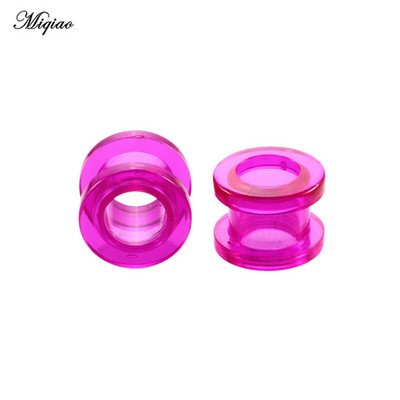 Miqiao 2 kom akrilnih čepića za uši i tunela za pričvršćivanje ušiju mjerača za uši Ekspander za bušenje 2-12 mm Nakit za tijelo za muškarce i žene