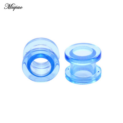 Miqiao 2 kom akrilnih čepića za uši i tunela za pričvršćivanje ušiju mjerača za uši Ekspander za bušenje 2-12 mm Nakit za tijelo za muškarce i žene