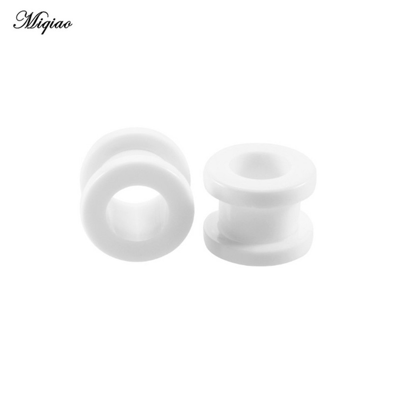 Miqiao 2 kom akrilnih čepića za uši i tunela za pričvršćivanje ušiju mjerača za uši Ekspander za bušenje 2-12 mm Nakit za tijelo za muškarce i žene