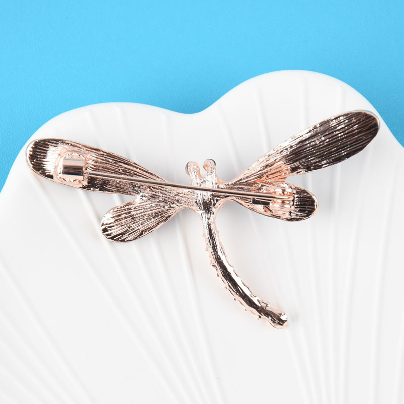 Novi ženski veliki broš s kukcima, igla, plavi kristalni stakleni broševi s vretencima, modni dodaci za kaput, slatki nakit