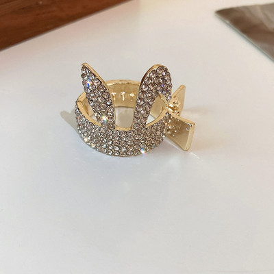 Kórejská móda INS Luxusná perleťová kamienková geometrická sponka do vlasov Vysoký cop vlasová sponka vlasové doplnky pre ženy