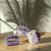 2022 Seria violet acetat semicerc tai chi cleme de păr retro Yin yang gheare pentru femei accesoriu de baie pentru păr