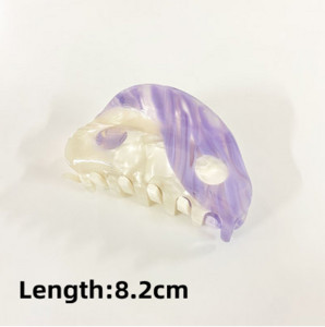 2022 Seria violet acetat semicerc tai chi cleme de păr retro Yin yang gheare pentru femei accesoriu de baie pentru păr