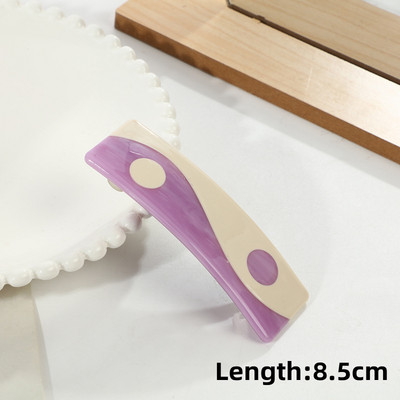 2022 Seria violet acetat semicerc tai chi cleme de păr retro Yin yang gheare pentru femei accesoriu de baie pentru păr