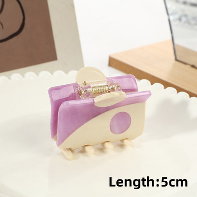 2022 Seria violet acetat semicerc tai chi cleme de păr retro Yin yang gheare pentru femei accesoriu de baie pentru păr