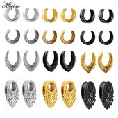 Miqiao 1 bucată din oțel inoxidabil nou șa ureche tunel dop piercing inel expander știfturi Stretchers moda corp piercing bijuterii