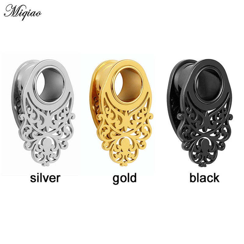 Miqiao 1 bucată din oțel inoxidabil nou șa ureche tunel dop piercing inel expander știfturi Stretchers moda corp piercing bijuterii