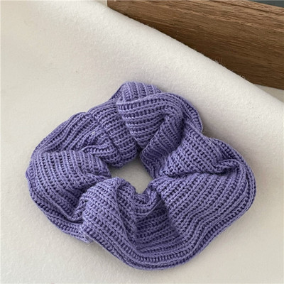 Нови зимни вълнени плетени ленти за коса Въжета за коса Държачи за опашка Гумени за момичета Елегантни дамски еластични ленти за коса Scrunchies