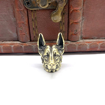 Câine ciobănesc Cuțit din alamă margele șnur pandantiv bijuterii instrument EDC în aer liber Accesorii creative bricolaj umbrelă funie agățat manual