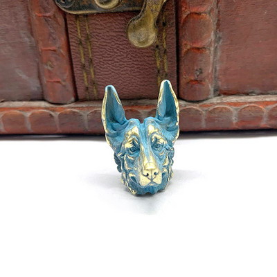 Câine ciobănesc Cuțit din alamă margele șnur pandantiv bijuterii instrument EDC în aer liber Accesorii creative bricolaj umbrelă funie agățat manual