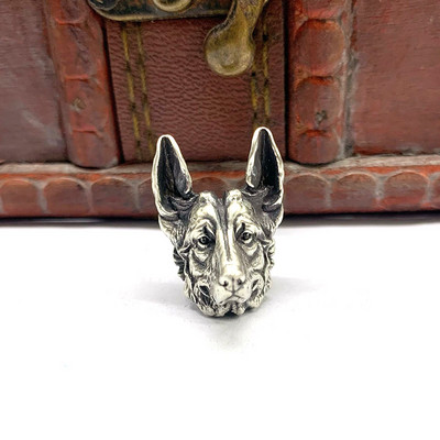 Câine ciobănesc Cuțit din alamă margele șnur pandantiv bijuterii instrument EDC în aer liber Accesorii creative bricolaj umbrelă funie agățat manual