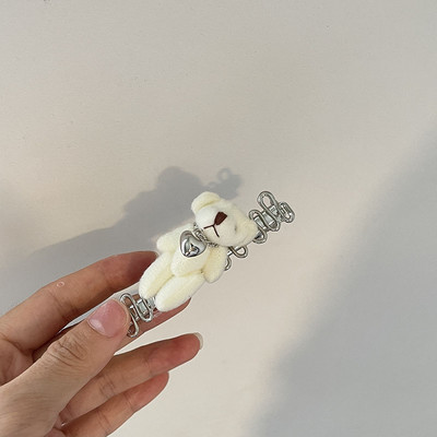 Moda coreeană din pluș urs de desene animate ac de păr cu cicoș de rață Accesorii de păr simple și drăguțe pentru fete accesorii de păr pentru femei