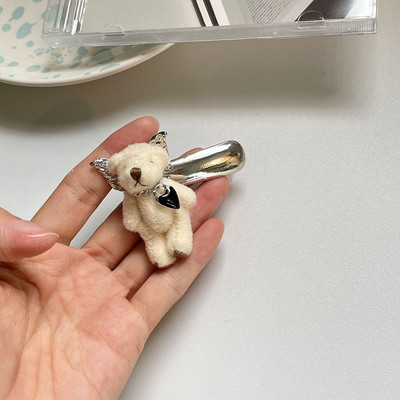 Moda coreeană din pluș urs de desene animate ac de păr cu cicoș de rață Accesorii de păr simple și drăguțe pentru fete accesorii de păr pentru femei