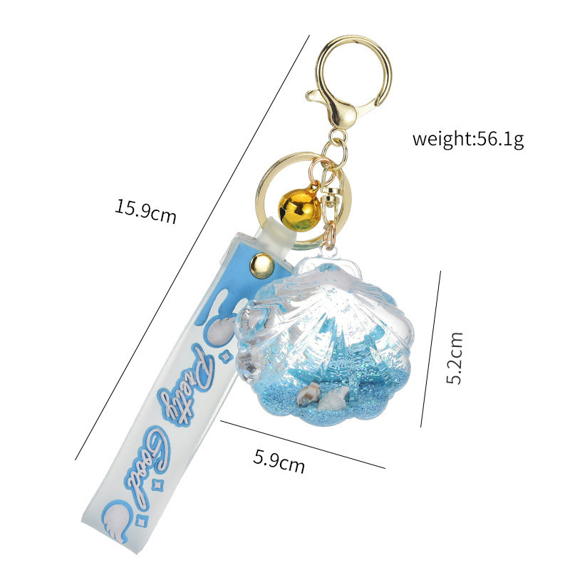 Radoša akrila šķidrā eļļa Starfish Cute peldošs atslēgu piekariņš Beach Creature Shell atslēgu piekariņš sievietēm soma kulons piekariņš akvārija dāvana