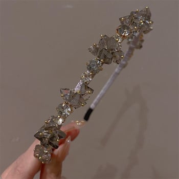 2022 Vintage Crystal Hairband για Γυναικείες Κορεάτικες Μόδας Μόδας Κορίτσια Χειροποίητα αξεσουάρ μαλλιών Δώρο για πάρτι