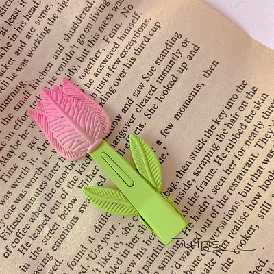 Agrafe de prindere cu flori de lalele din metal vopsit colorat de modă coreeană pentru femei 2022 de vară pentru fete drăguțe pentru agrafe de păr cu gheare