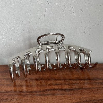 Agrafă cu chilă din aliaj de modă coreeană, clemă de păr, gheare, rechin, dimensiune mare, 11 cm, metal, clemă de păr crab pentru femei, accesorii de păr