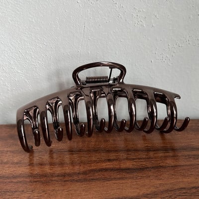 Agrafă cu chilă din aliaj de modă coreeană, clemă de păr, gheare, rechin, dimensiune mare, 11 cm, metal, clemă de păr crab pentru femei, accesorii de păr