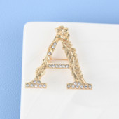 Kristalni dijamant Leaf Broš A za žene Trendy Elegantni cvjetni broš Igle Party Vjenčani nakit Pokloni