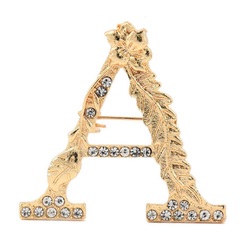 Kristalni dijamant Leaf Broš A za žene Trendy Elegantni cvjetni broš Igle Party Vjenčani nakit Pokloni