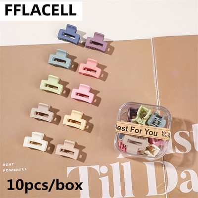 10 buc./cutie Mini gheare de păr drăguțe pentru copii Agrafe de păr laterale din plastic mat pentru fete Agrafe mici pentru coafat cleme de păr femei