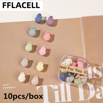 10 buc./cutie Mini gheare de păr drăguțe pentru copii Agrafe de păr laterale din plastic mat pentru fete Agrafe mici pentru coafat cleme de păr femei