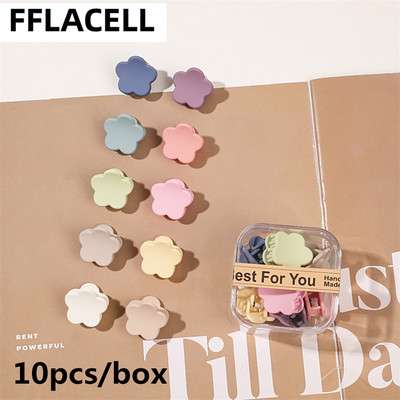 10 buc./cutie Mini gheare de păr drăguțe pentru copii Agrafe de păr laterale din plastic mat pentru fete Agrafe mici pentru coafat cleme de păr femei