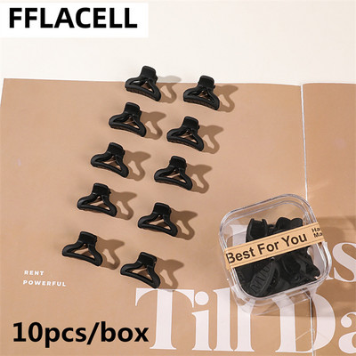 10 buc./cutie Mini gheare de păr drăguțe pentru copii Agrafe de păr laterale din plastic mat pentru fete Agrafe mici pentru coafat cleme de păr femei