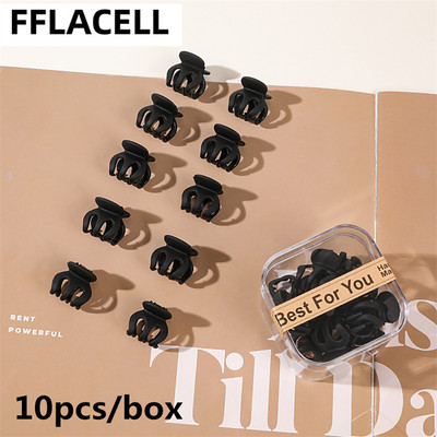 10 buc./cutie Mini gheare de păr drăguțe pentru copii Agrafe de păr laterale din plastic mat pentru fete Agrafe mici pentru coafat cleme de păr femei