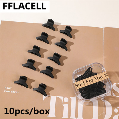 10 buc./cutie Mini gheare de păr drăguțe pentru copii Agrafe de păr laterale din plastic mat pentru fete Agrafe mici pentru coafat cleme de păr femei