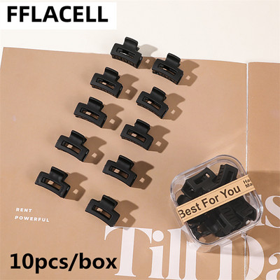 10 buc./cutie Mini gheare de păr drăguțe pentru copii Agrafe de păr laterale din plastic mat pentru fete Agrafe mici pentru coafat cleme de păr femei