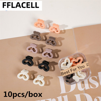 10 buc./cutie Mini gheare de păr drăguțe pentru copii Agrafe de păr laterale din plastic mat pentru fete Agrafe mici pentru coafat cleme de păr femei