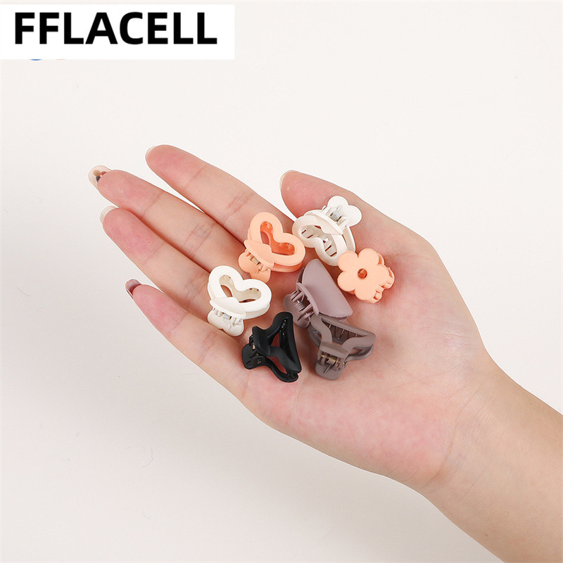 10 buc./cutie Mini gheare de păr drăguțe pentru copii Agrafe de păr laterale din plastic mat pentru fete Agrafe mici pentru coafat cleme de păr femei